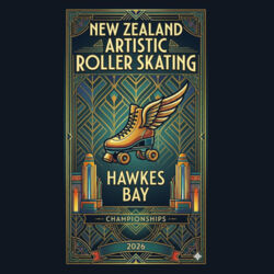 NZ Nationals 2026 Women's 'Relax' Crop Hoodie Design