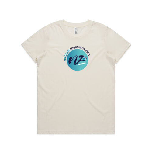 NZ Artistic Roller Sports Women's tee (light colours) Thumbnail